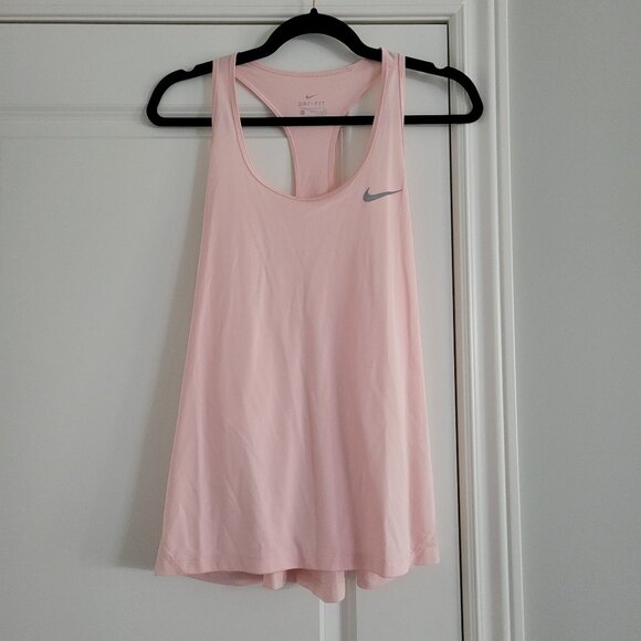 Nike coral pink dri-fit sleeveless running tank - Picture 1 of 2